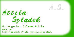 attila szladek business card